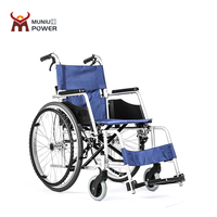 Rueda trasera de 24 pulgadas para Hospital, silla de mano médica, plegable, ligera, Manual, para personas mayores y discapacitados