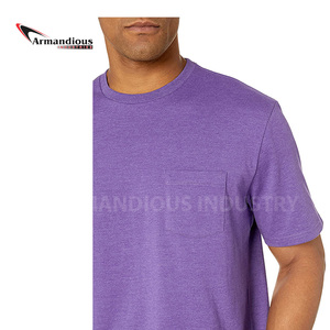 Camiseta de microfibra de manga corta de algodón/poliéster de primera calidad para hombre a precio barato - Product Image 4