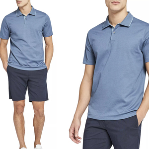 T-shirt polo couleur royal clair, personnalisable OEM, nouvelle arrivée, pour hommes/garçons, 100% coton piqué, tissu de haute qualité - Product Image 5