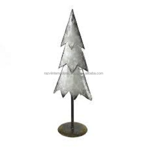 Vente en gros de décoration de sapin de Noël en fer arbre en métal fini galvanisé décorations de Noël fabriquées au meilleur prix - Product Image 3