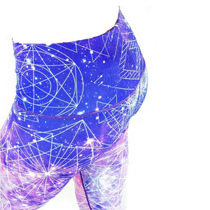 Leggings de yoga décontractés sublimés pour femmes Aw Traders - Respirants, antibactériens, taille haute, polyester/spandex, toutes saisons - Product Image 3