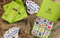 Coffret Cadeau de Voyage en Gros – 24 Barres de Chocolat Noir Entier avec Mélange de Fruits, Épices et Confitures – Idéal pour Offrir – Fabriqué au Vietnam