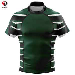 เสื้อกีฬาสำหรับผู้ชาย,เสื้อรักบี้ทำจากผ้าโพลีเอสเตอร์100% สไตล์ใหม่ระบายอากาศได้แห้งเร็วสวมใส่สบาย - Product Image 5