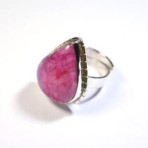 แหวนมูนสโตนสีชมพู925เครื่องประดับเงินสเตอร์ลิงเครื่องประดับอินเดียเครื่องประดับเงินอินเดียแหวนเงินสเตอร์ลิง925นิรันดร์ - Product Image 1