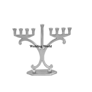 <b>Brass</b> Menorah Superior Quality Handmade Designer Wholesale <b>Candle</b> <b>Holder</b> Customized Size Decorative Luxury <b>Candle</b> Stand - Product Image 6