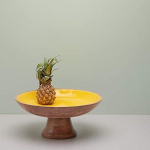 Bol de madera con Mango para fruta, cuenco para servir frutas de Color Natural - Product Image 6