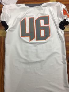 ชุดยูนิฟอร์มอเมริกันฟุตบอลคุณภาพสูง 100% โพลีเอสเตอร์ สำหรับผู้ใหญ่ ป้องกันรังสียูวี แห้งเร็ว ระบายอากาศได้ดี ไซส์พลัส รับสั่งทำชุดทีมแบบเรียบง่าย - Product Image 6