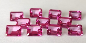 Natural Pink Topaz Octagon Faceted <b>Top</b> Quality 3x5mm to 8x10mm <b>Top</b> Quality - Pink Topaz Octagon Faceted <b>Top</b> Quality - Product Image 4