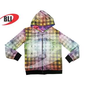 Vente en gros de sweats à capuche imprimés avant et arrière avec sublimation du logo de votre propre marque sweats à capuche zippés personnalisés pour hommes et femmes - Product Image 1