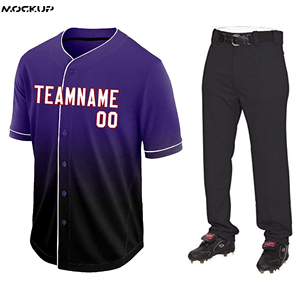 Ensemble de vêtements de sport de baseball et softball respirant et impression par sublimation uniformes d'équipe personnalisables - Product Image 4