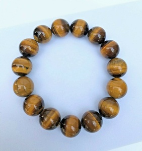 Tiger's Eye <b>Gemstone</b> <b>Bracelet</b> Tiger's Eye Bangle Tiger's Eye Beads <b>Bracelet</b> Natural 1 Piece Opp Bag Fashion Unisex Yellow PK - Product Image 4