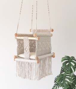 เปลเด็กทำมือแบบมาคราเม่ - Product Image 1