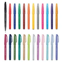 Voor Pentel STA-SES15C Touch Borstel Up 6/12-Kleur Set Set Nieuwe Kleur Zachte Verf Pen Art Gekleurde Pen Schilderen