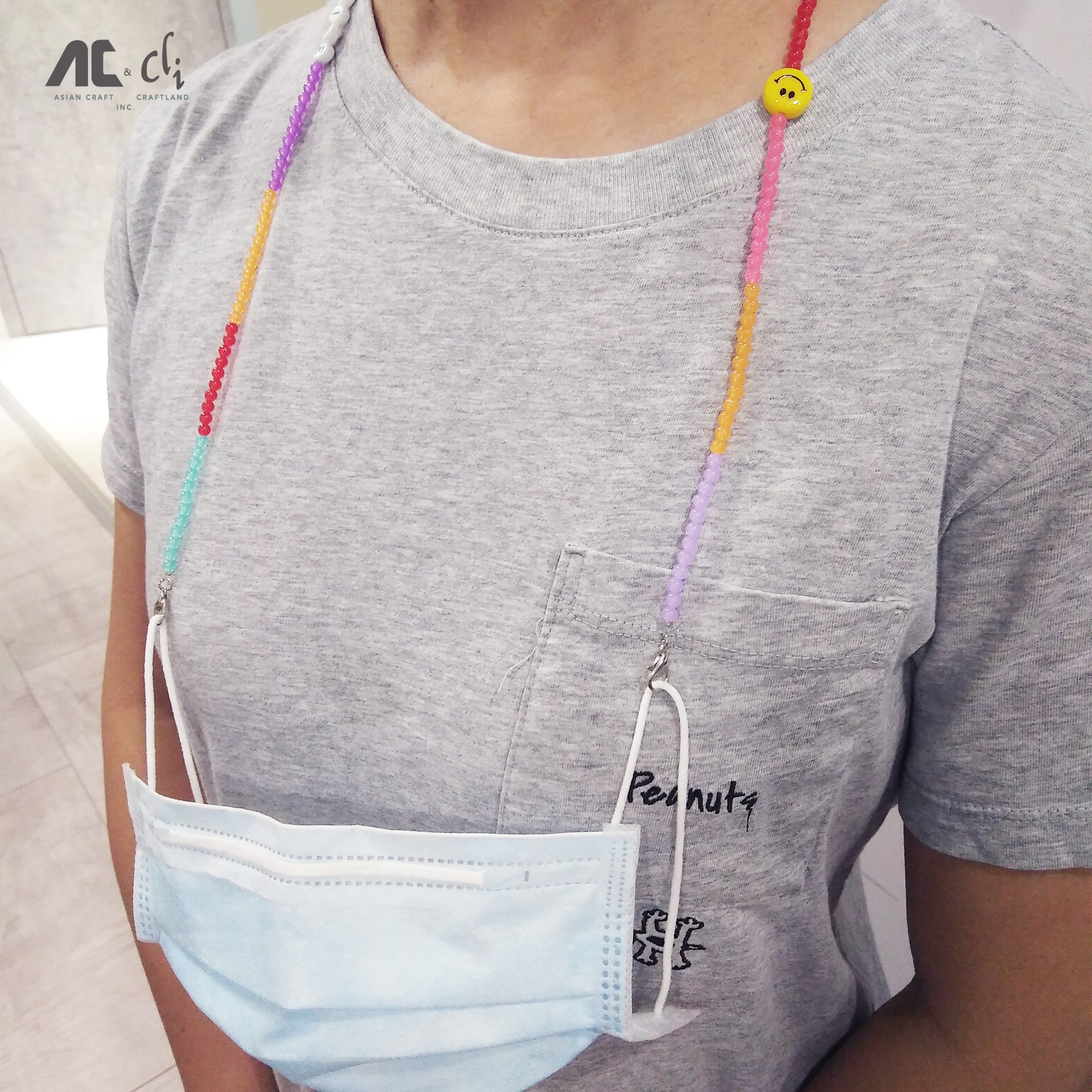 Модное ожерелье с подвеской для маски на лицо, подвеска с бисером для маски на лицо, ожерелье с подвесками для женщин и девушек, бусины с буквами