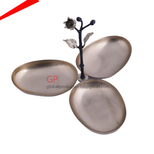 Round Nut Bowl Set of 4 Gold Plated - Product Image 3