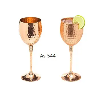 Vintage su bakır şarap kadehi yeni stil şarap kadehi bardak paslanmaz çelik saçma şarap bardağı Metal özel yapılmış uzay miktar