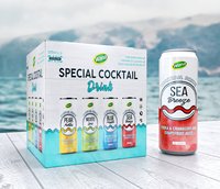 OEM/ODM 250ml blikje cocktaildrank hoge kwaliteit 5% alcohol bruisende Margarita met mangosmaak private label tequilamix puree