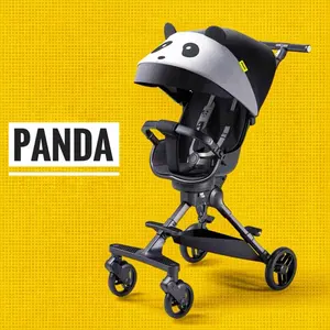 Playkids Hot Sale Panda Design High-end Baby stroller Easy Folding Travestroller Pram