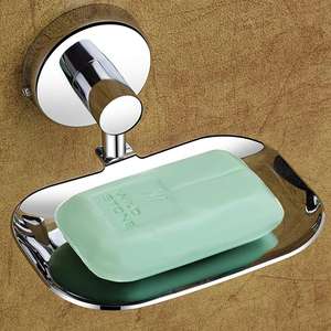 Jabonera de latón a prueba de herrumbre de nuevo diseño/soporte/jaula (Plata) jabonera individual (paquete de 1) - Product Image 1