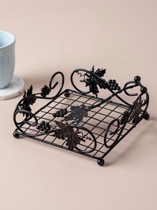 Porte-serviettes en métal pour la maison, support de rouleau essuie-tout métallique, décoration et tendance, noir - Product Image 3