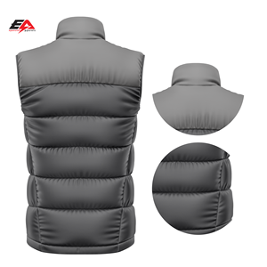 Veste d'hiver sans manches 100% polyester coupe-vent à séchage rapide pour peau fine avec capuche vestes longues et résistantes au soleil - Product Image 3