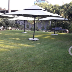 Promotion : Parasol Doré en Aluminium au Design Moderne, Diamètre 200 cm, Modèle MTS 400*400/8 pour Terrasse, Jardin, Extérieur, Marché - Product Image 2