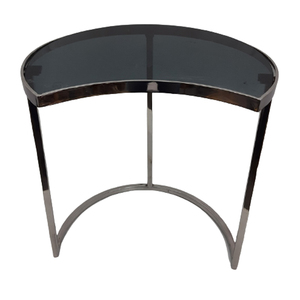 Vente chaude Meubles Verre Et Acier Inoxydable Table D'appoint Finition Vernie Table Basse Et Table D'extrémité À La Main - Product Image 2