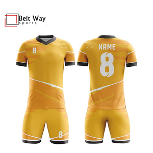 Conjunto de uniformes de fútbol para hombre, Kit de ropa deportiva de media manga con logotipo personalizado, sublimación, deportes, Unisex - Product Image 3