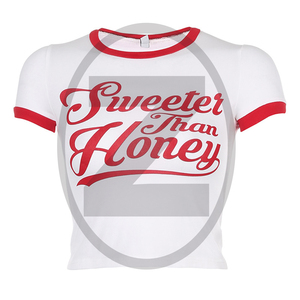 2021 Summer Clothes Women Cotton Sexy Crop Top Tshirts Blank Womens T Shirts - Product Image 1