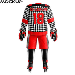 เครื่องแบบฮ็อกกี้น้ำแข็งพิมพ์ซับลิเมชันสำหรับฟิลด์ระบายอากาศได้ดีจากทีม2025 - Product Image 5