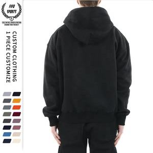 Sweat à capuche à boutons surdimensionné pour homme Sweat-shirt en coton 400gsm avec garnitures côtelées et épaules tombantes pour le printemps - Product Image 5