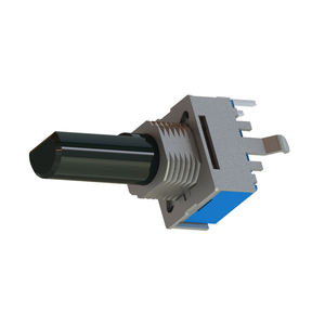 โพเทนชิโอมิเตอร์แบบหมุน9มม.,สแนปอินหุ้มฉนวนเพลาเดี่ยวแนวนอนพร้อมบูช - Product Image 3