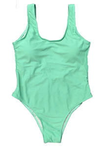 Bikini sexy sans manches en polyester 100% de haute qualité pour femmes, printemps-été, col rond, uni, ajusté, élégant et respirant - Product Image 4