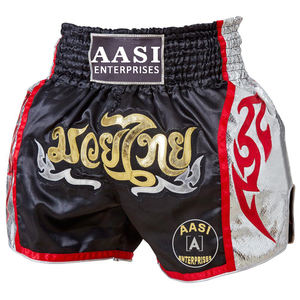 Pantalones Cortos de Muay Thai para Entrenamiento de MMA, Combate en Jaula, Grappling, Artes Marciales, Kickboxing, Satén - Product Image 1