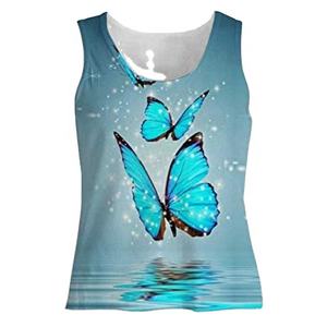 Meilleur débardeur en tissu tricoté pour dames court col en V impression numérique séchage rapide et respirant style Hip Hop - Product Image 1