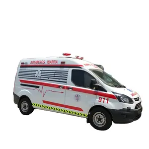 Fabriek Levering F-ORD Ambulance Auto Hulpdiensten China Ziekenhuis Redding Ambulance Auto 3-8M Handleiding Euro 5 Diesel 2933Mm Clw