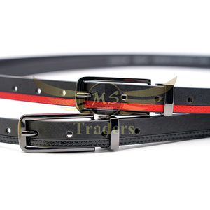 Boucle double en alliage avec clip en cuir pu Ceinture mince pour femmes Deux couleurs Nouveau classique Vintage Meilleure qualité bon marché pour femmes - Product Image 2