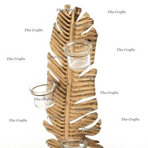 Bougeoir de la meilleure conception en aluminium et verre couleur or Bougeoir pour événement de mariage et décoration intérieure - Product Image 2