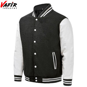 Veste en coton universitaire personnalisée de haute qualité du fabricant Tissu de laine d'hiver avec patchs d'impression de logo personnalisés Taille XS - Product Image 3