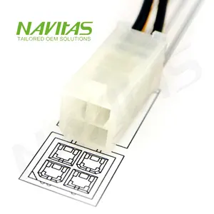 OEM Molex 39013043 5559 Mini-Fit Jr.电源连接器4针4.2毫米定制电源电缆组件