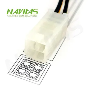 OEM Molex 39013043 5559 Đầu Nối Mini-Fit Jr. Power 4 Chân 4.2Mm Cụm Cáp Nguồn Tùy Chỉnh