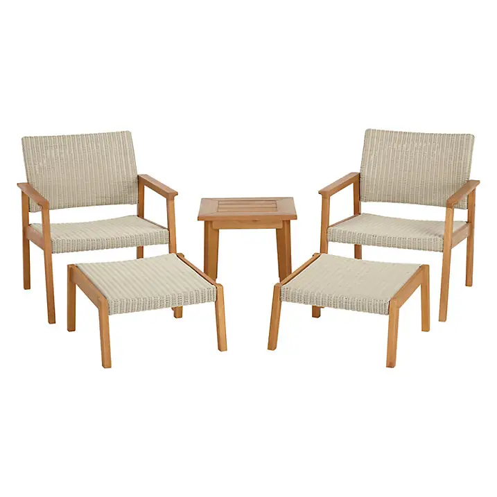 Conversation Rattan Patio chair and table Set Garden Furniture