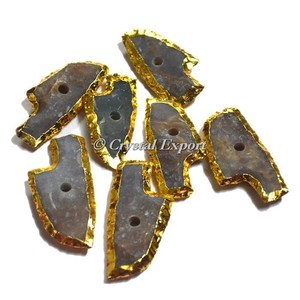 100% bolsa de joyería de terciopelo personalizable Fancy Jasper mini cuchillo perilla galvanizada | Comprar perilla de ágata curativa - Product Image 1