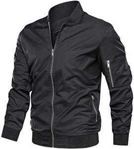 Blouson aviateur extérieur rembourré en molleton coupe-vent en satin de polyester 100% personnalisé pour les femmes fermeture à glissière d'hiver - Product Image 2