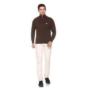 100% อะคริลิครอบคอเสื้อกันหนาวผู้ชาย Slim Fit - Product Image 2