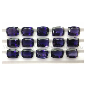 6X8mm Cojín Corte Natural IOLITE Venta al por mayor Precio de fábrica Piedra preciosa suelta facetada de alta calidad por quilate NATURAL IOLITE - Product Image 1