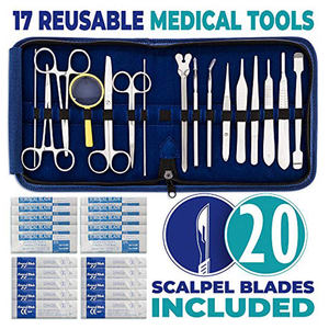 Kit de dissection manuelle avancée en acier inoxydable 2025 pour étudiants en médecine anatomie/biologie/vétérinaire/boîtier marin Scalpel CE - Product Image 3