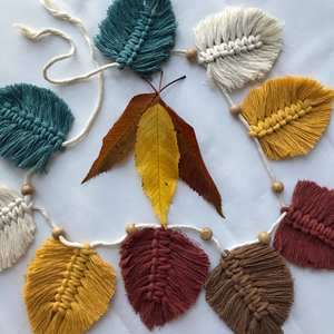 Guirlande décorative en macramé, banderole de macramé, pour décor mural - Product Image 2