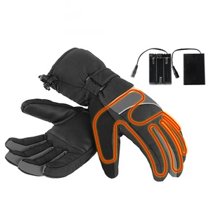 Guantes de esquí calefactables eléctricos con carga USB y batería, para snowboard, de cinco dedos, gruesos, para invierno - Product Image 1