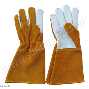 Guantes de soldadura de cuero para niños, protectores de manos resistentes al agua - Product Image 5